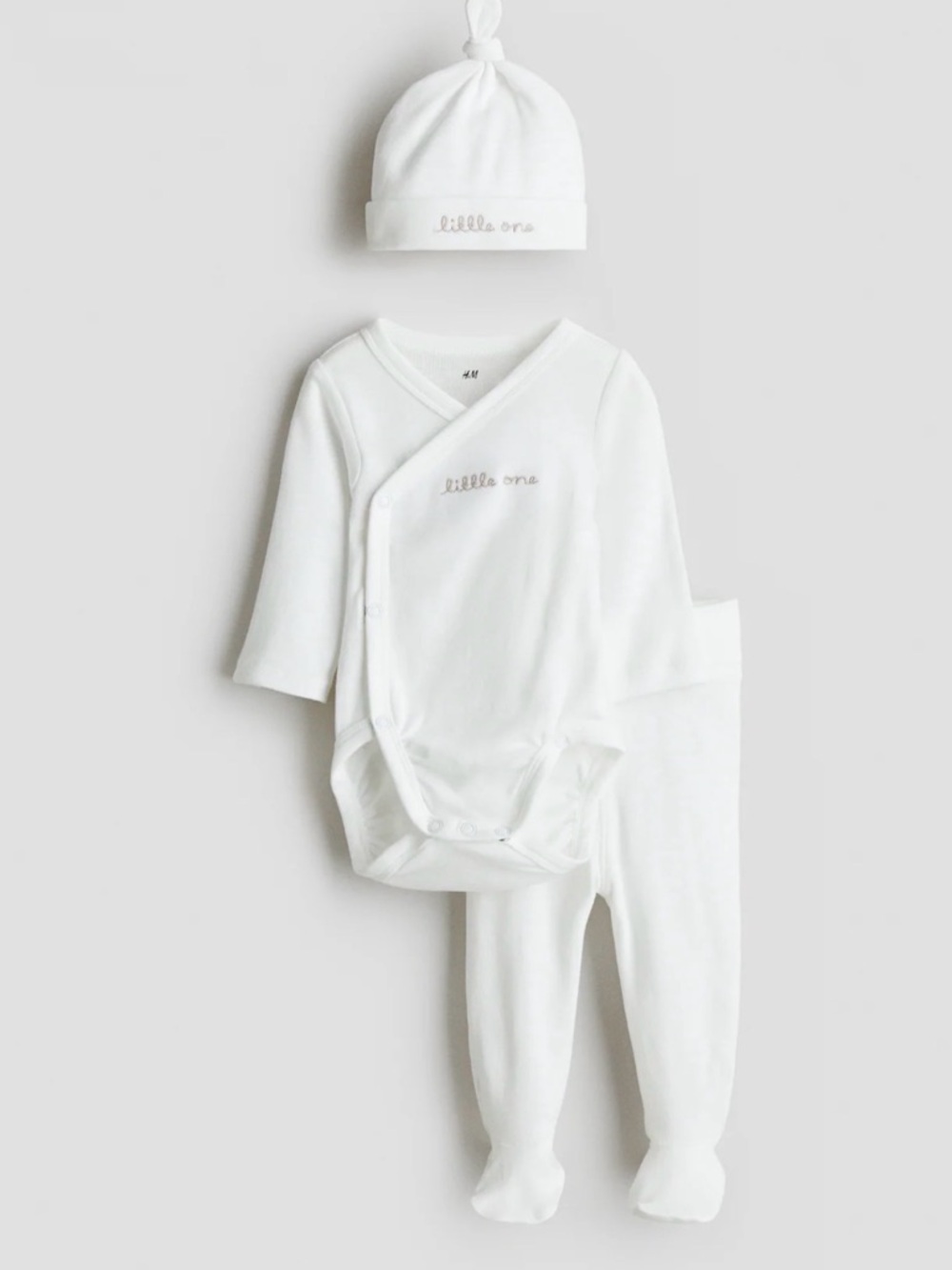 H&M Baby 3-Piece Wrap Bodysuit Set